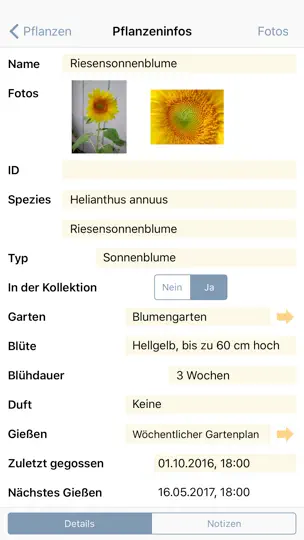 Screenshot von Pflanzen-Album Lite auf dem iPhone 2