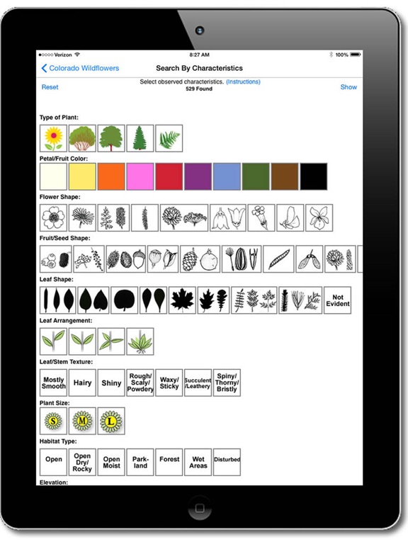 Colorado Rocky Mtn Wildflowers iPad screenshot 4 - Education app