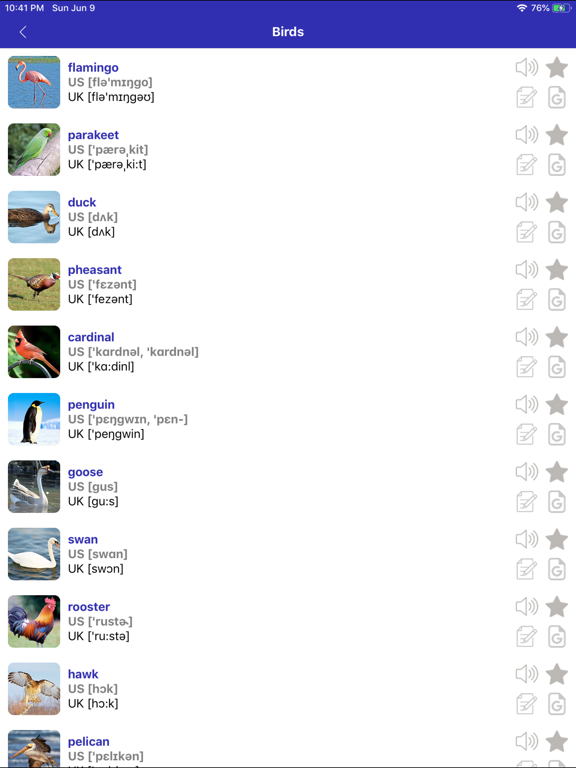 Screenshot #5 pour UK and US English Vocabulary