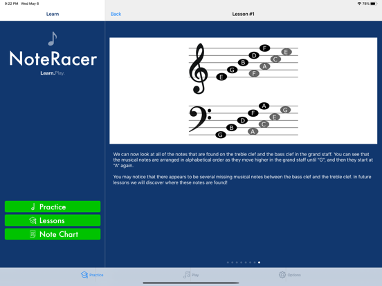 NoteRacer - Music Note Reading iPad screenshot 4 - Music app