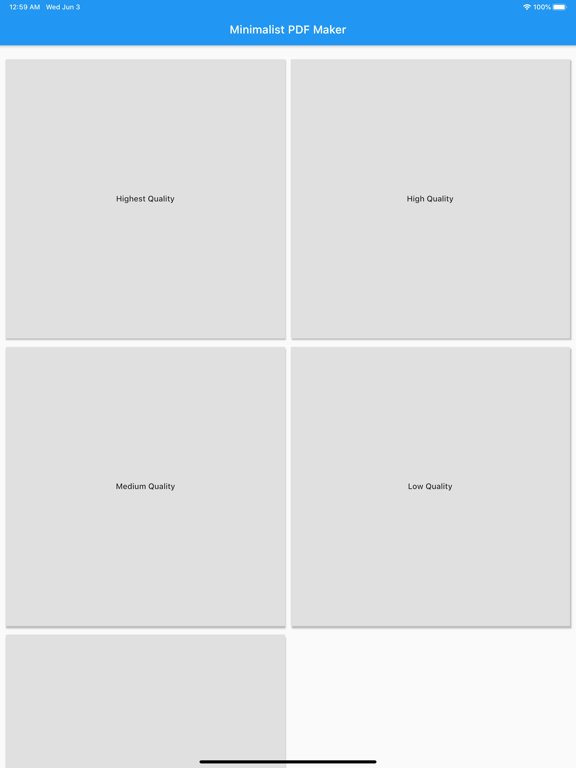Minimalist PDF Creator