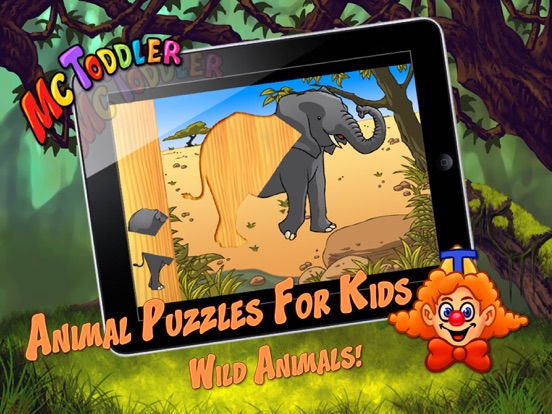 De Wilde Dieren Vormen Puzzel iPad app afbeelding 3