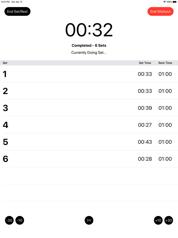 Screenshot #4 pour Gym Timer - Track Rests & Sets