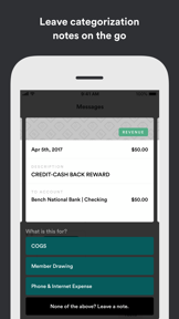 Bench Accounting screenshot