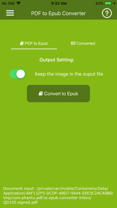 PDF to Epub Converter screenshot 2