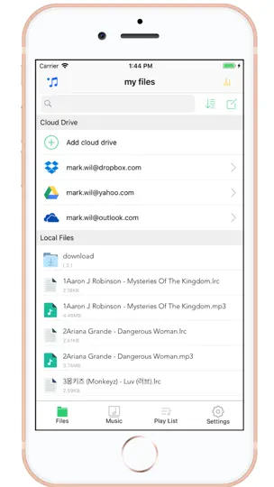 File Manager & Music Player iPhone Ekran Görüntüsü 1