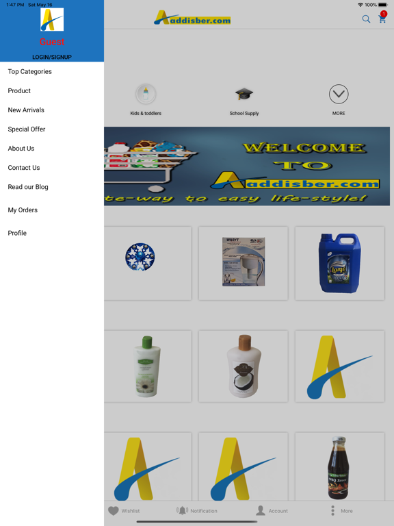 Addisber iPad screenshot 3 - Shopping app