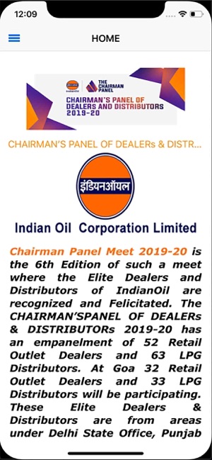 CHAIRMAN'S PANEL OF DEALERs
