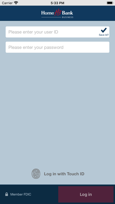 Home Bank Business Mobile Screenshot
