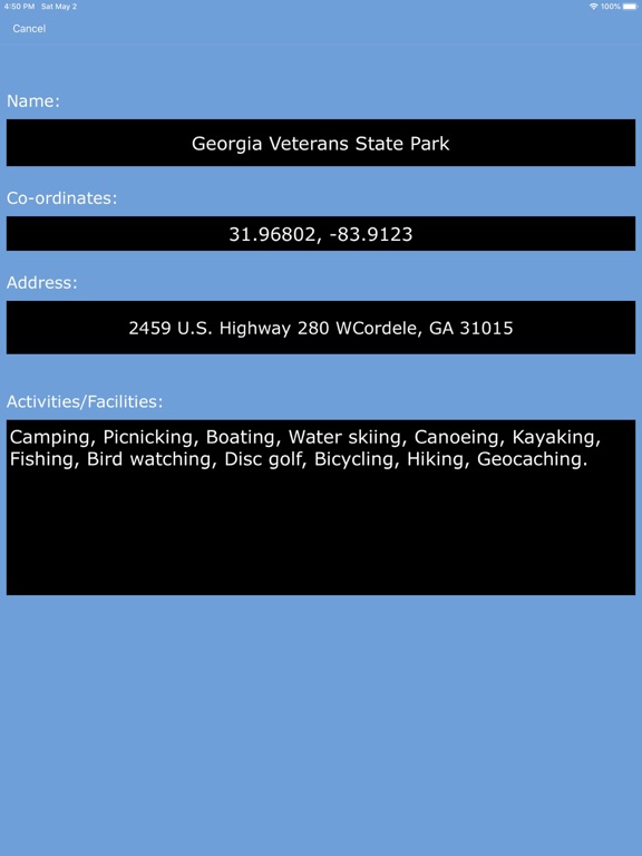 Screenshot #5 pour Georgia State Parks & Areas