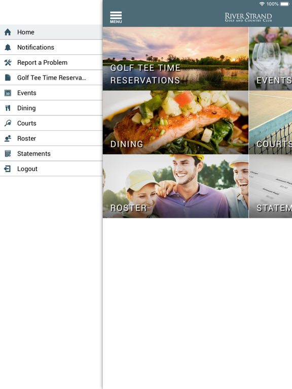 River Strand Golf & CC iPad screenshot 2 - Lifestyle app