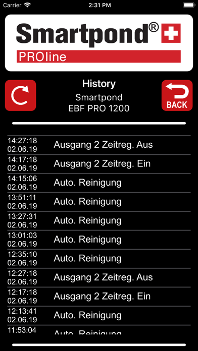 Smartpond PROline screenshot