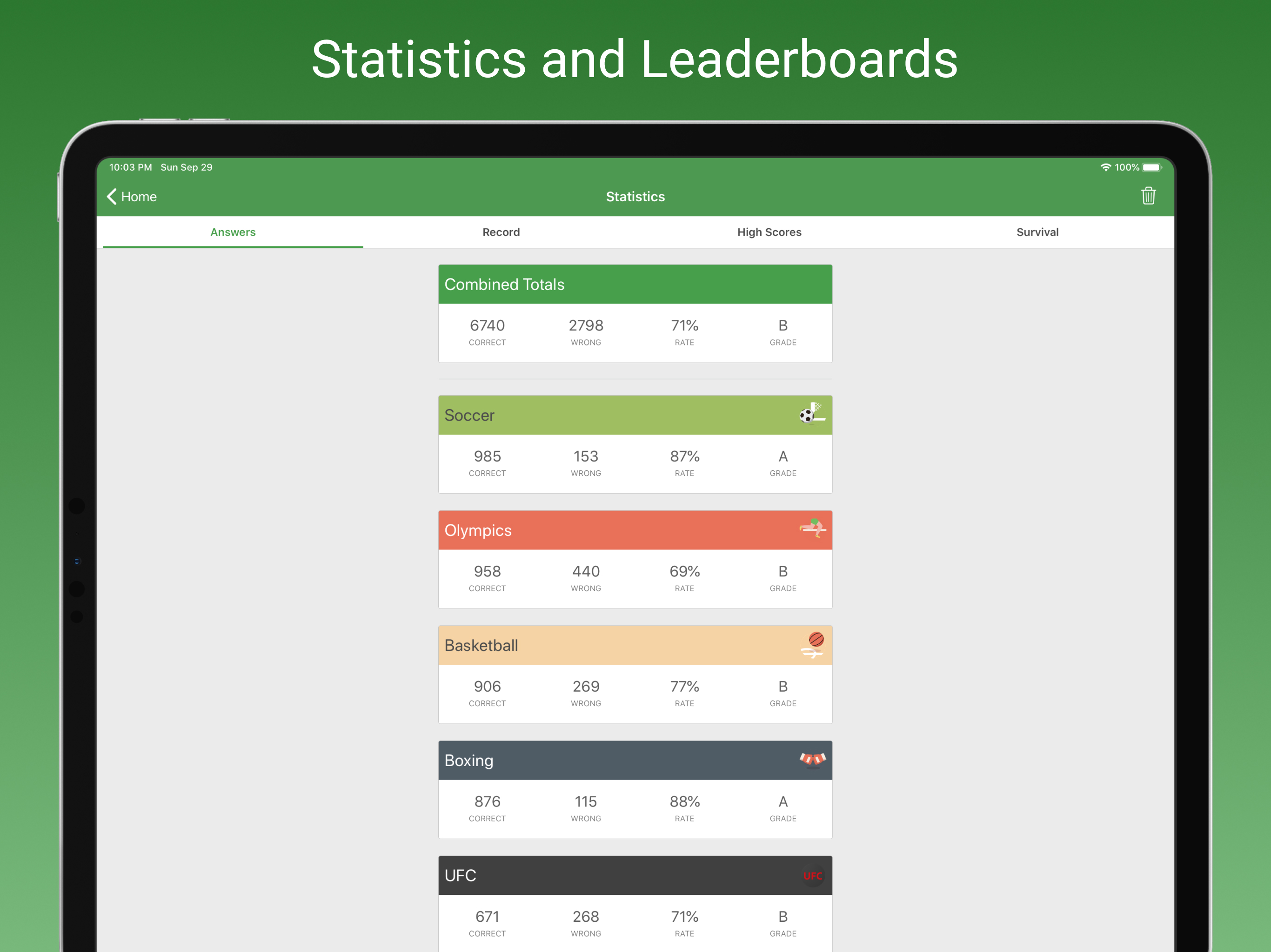 Sports Fan Quiz screenshot 9