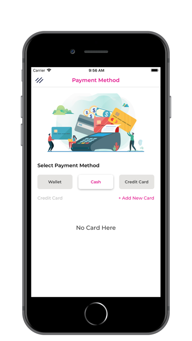 PinkCab Passenger Screenshot