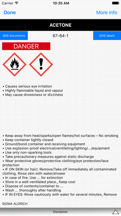 EMS.SDS-GHS Screenshot