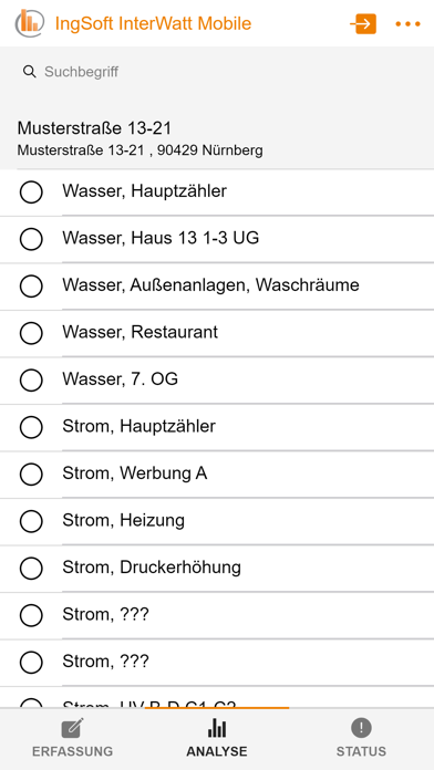 IngSoft InterWatt Mobile Screenshot