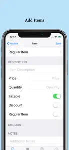 Easy Invoice Pro - PDF export screenshot #3 for iPhone