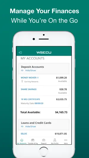 WSECU Mobile Banking screenshot 1