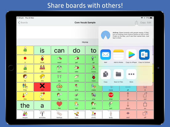 ChatterBoards AAC iPad screenshot 9 - Education app