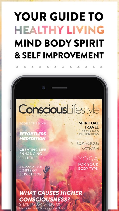 Conscious Lifestyle Magazine Screenshot