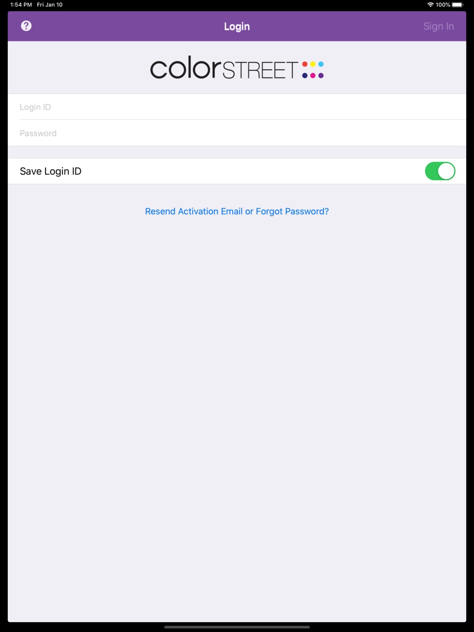 iPad screenshot