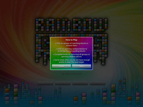 Rainbow Blocks iPad app afbeelding 3