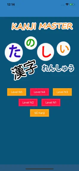 Game screenshot Học Kanji Tiếng Nhật N5 - N1 apk