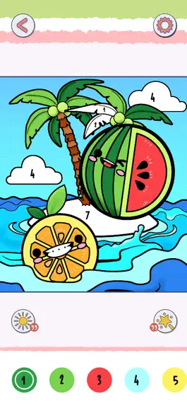 Game screenshot Coloring Book: Fruit Game mod apk
