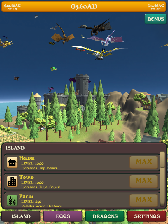 Screenshot #5 pour Dragon Island - Idle Tap
