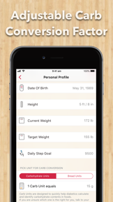 Carb Unit Diary for Diabetics screenshot