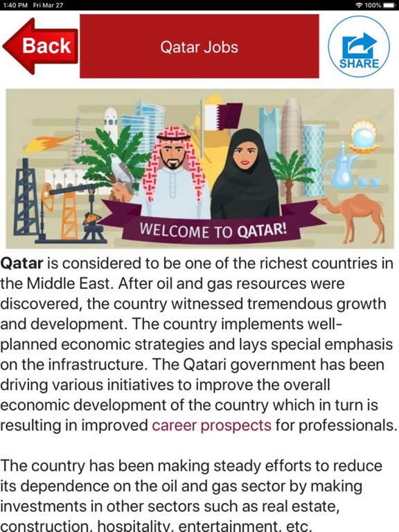 Qatar Jobs iPad screenshot 5 - Social Networking app