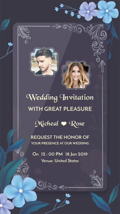Screenshot #3 pour Digital Invitation Card Maker
