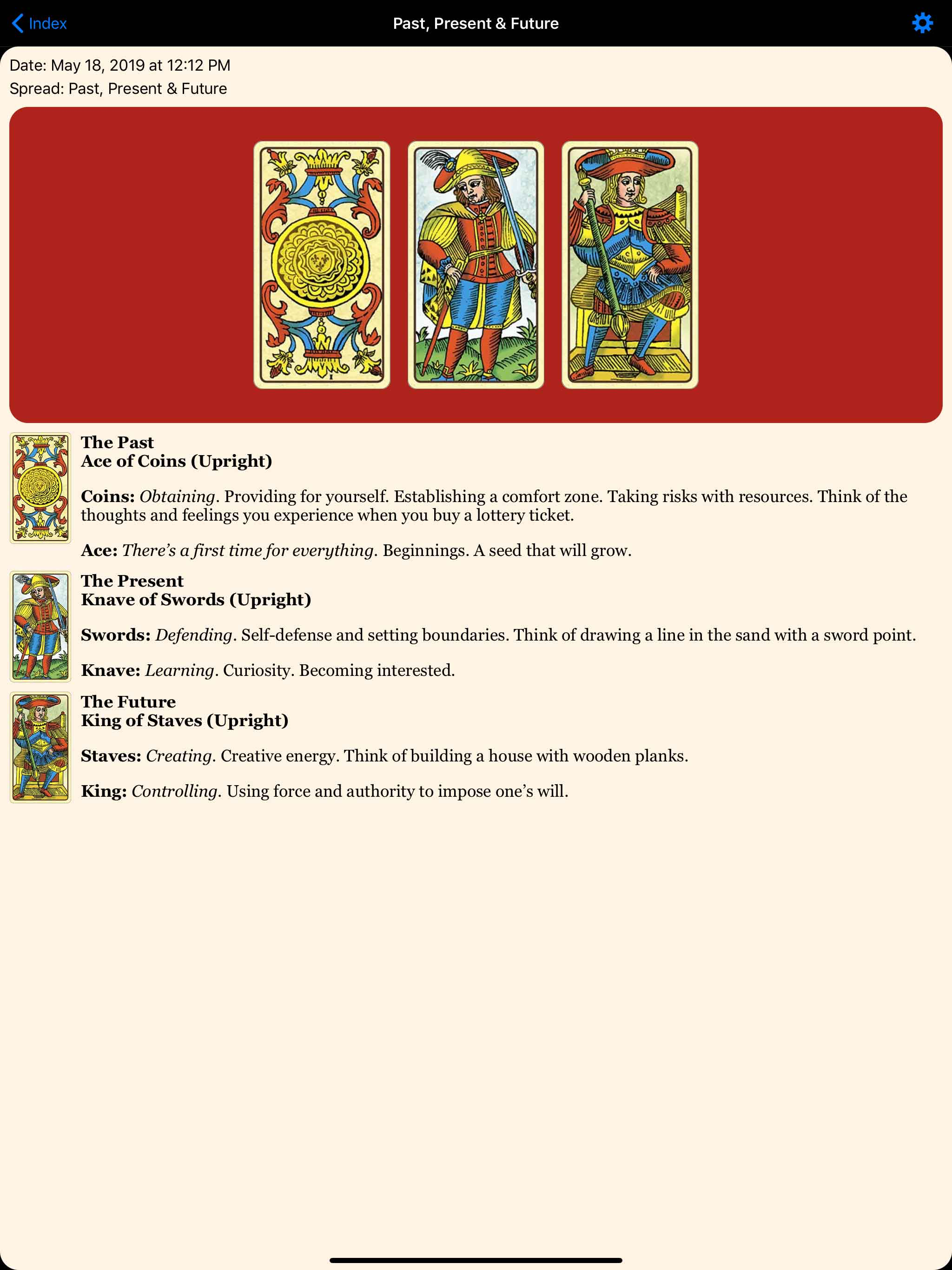 Universal Tarot of Marseille screenshot 8