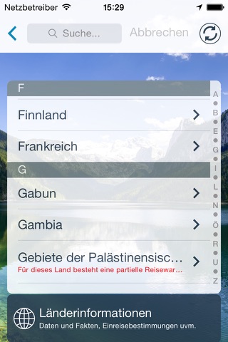 Auslandsservice screenshot 2