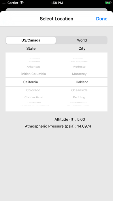 ASHRAE HVAC PT Chart Screenshot