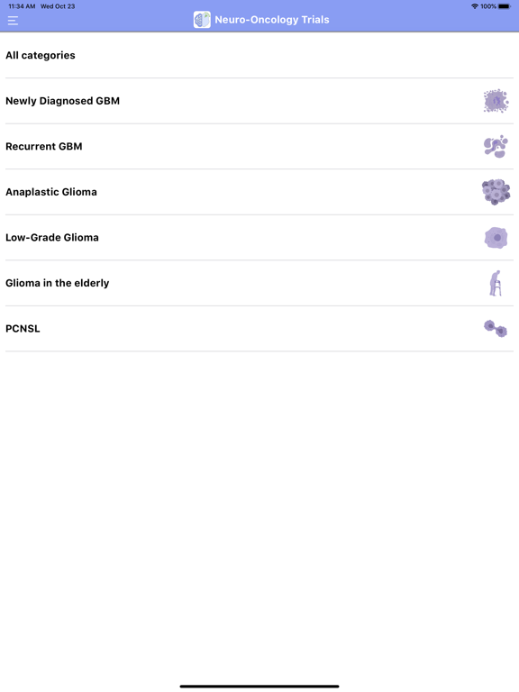 Screenshot #4 pour Neuro-Oncology Trials App