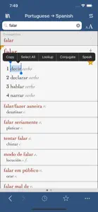 Ultralingua Spanish-Portuguese screenshot #1 for iPhone