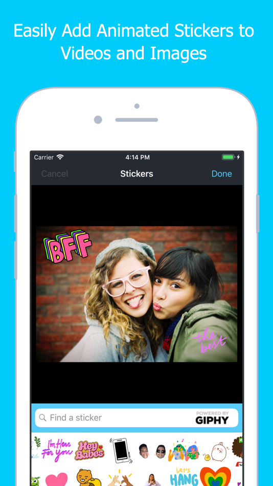 Add GIFs to Videos & Photos - 2.3 - (iOS)