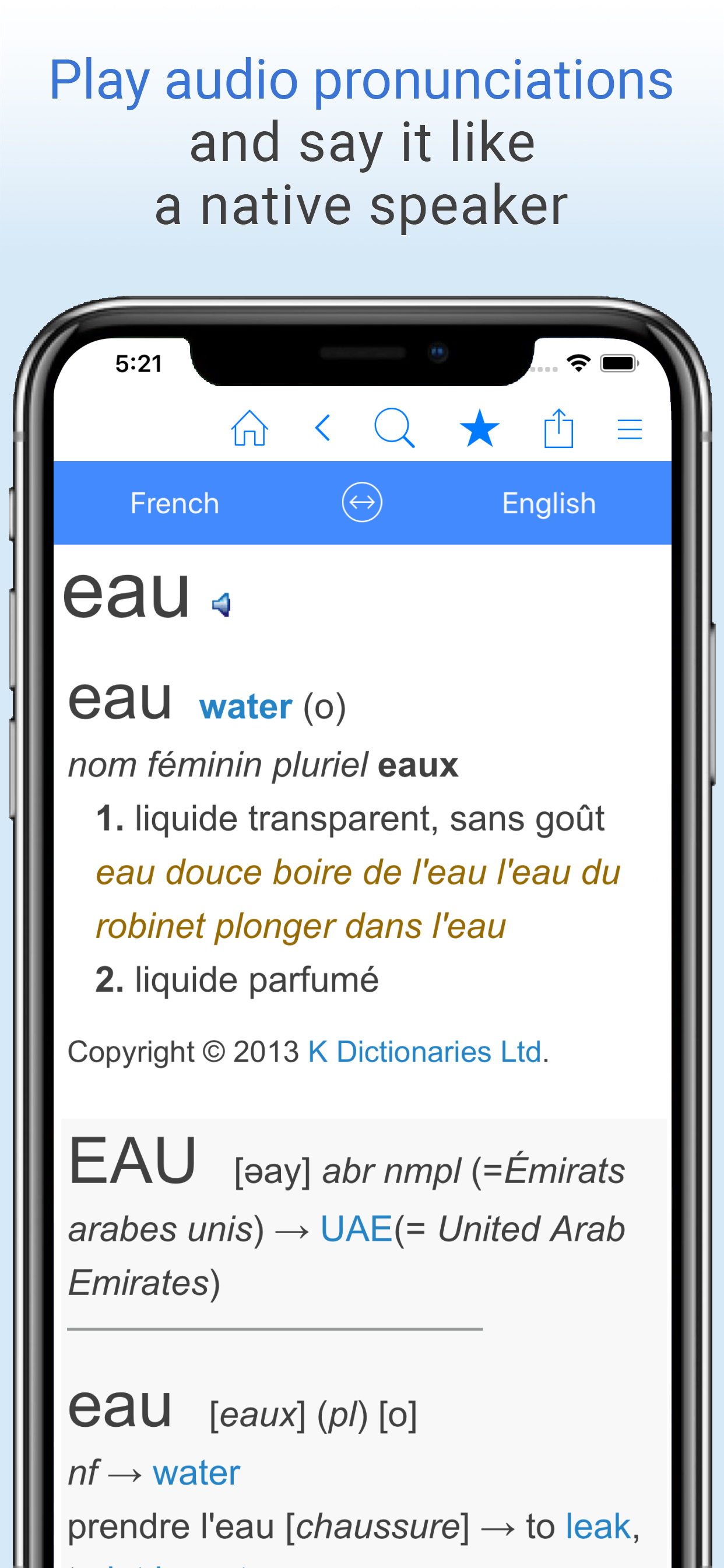 English-French Dictionary.