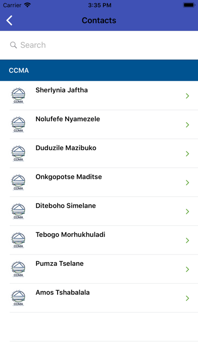 CCMAConnect iPhone screenshot 7