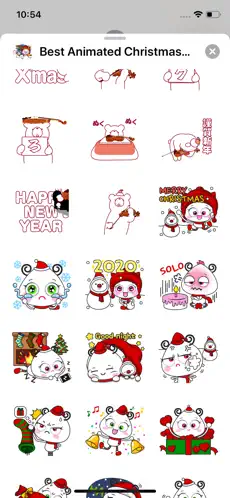 Captura 3 Animated Christmas Stickers 20 iphone