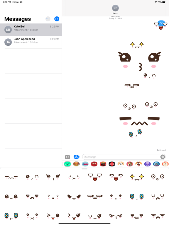 Screenshot #4 pour Kawaii Emoji Huge Stickers Set