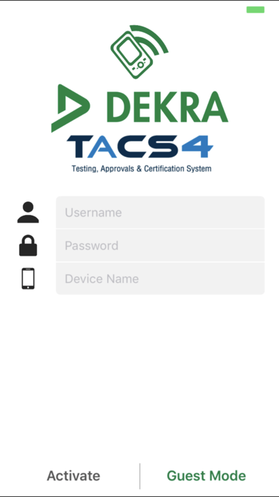 DEKRA TACS4-Mobile Screenshot
