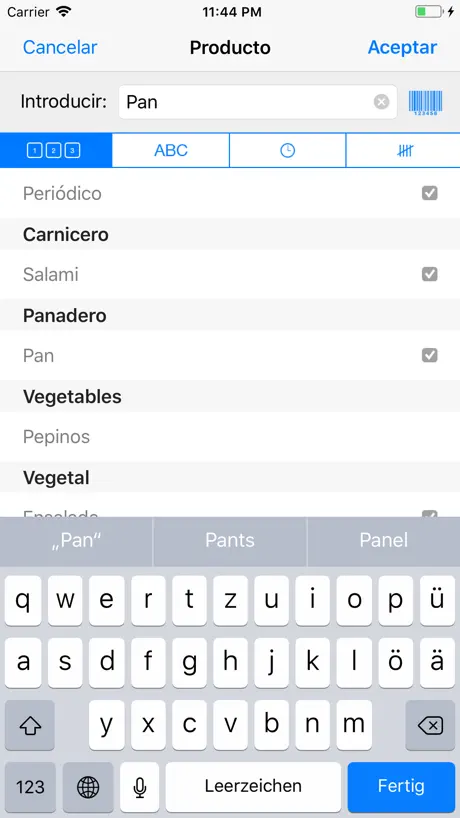 ShoppingList (Lista compra)