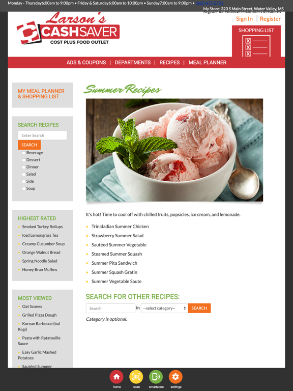 Larson's CashSaver iPad screenshot 2 - Business app