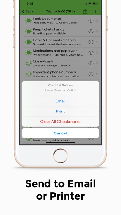 CheckScroll Checklists Screenshot