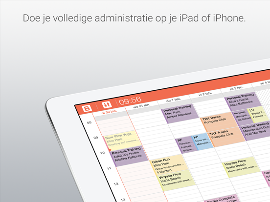 Bobclass - afsprakenkalender iPad app afbeelding 1