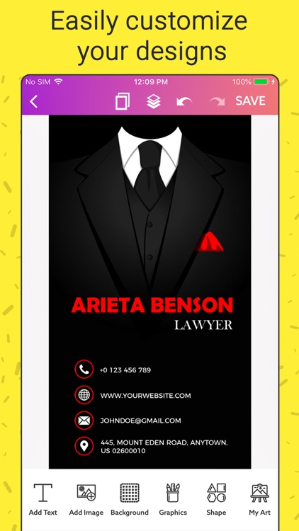 Business Card Maker, Make Card screenshot-5