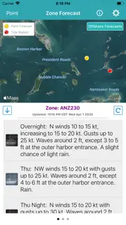 noaa marine forecast & weather iphone screenshot 3