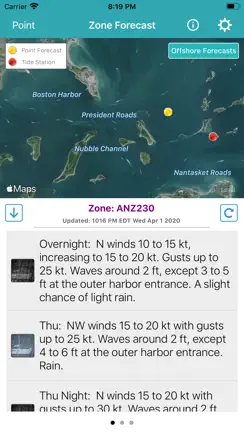 NOAA Marine Forecast & Weather iPhone image 3